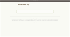 Desktop Screenshot of alanwatson.org