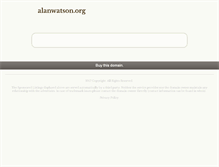 Tablet Screenshot of alanwatson.org